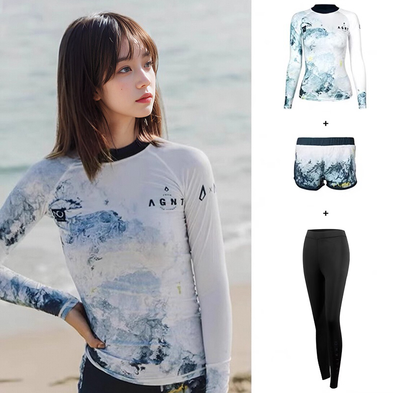 Sunset girl's shirt, black pants, sandal pants